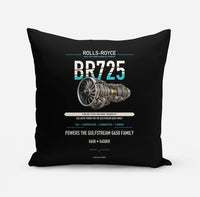 Thumbnail for BR725 design on black pillow