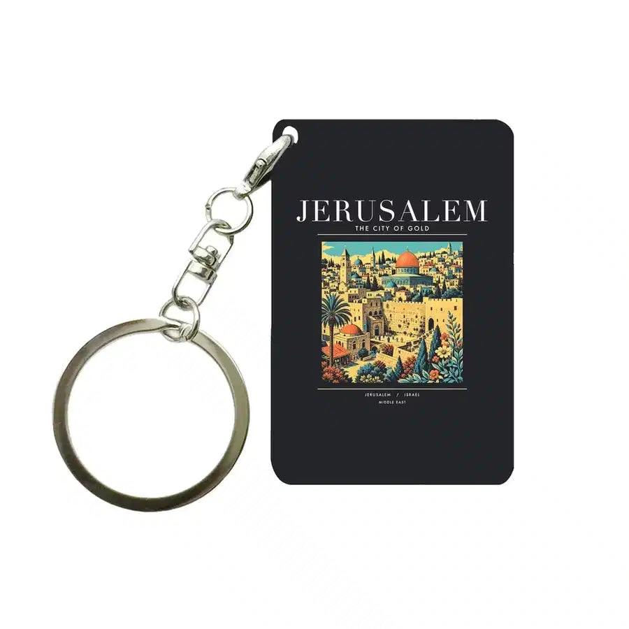 JERUSALEM - Poster - Key Chain - Black