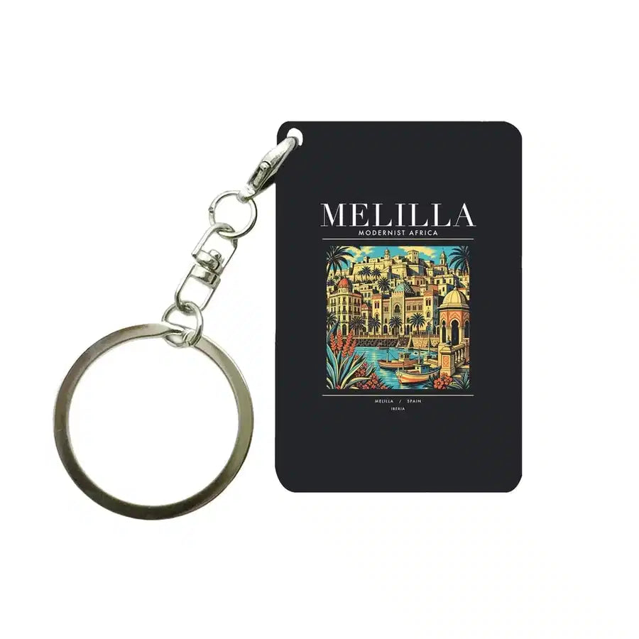MELILLA - Poster - Key Chain - Black