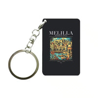Thumbnail for MELILLA - Poster - Key Chain - Black