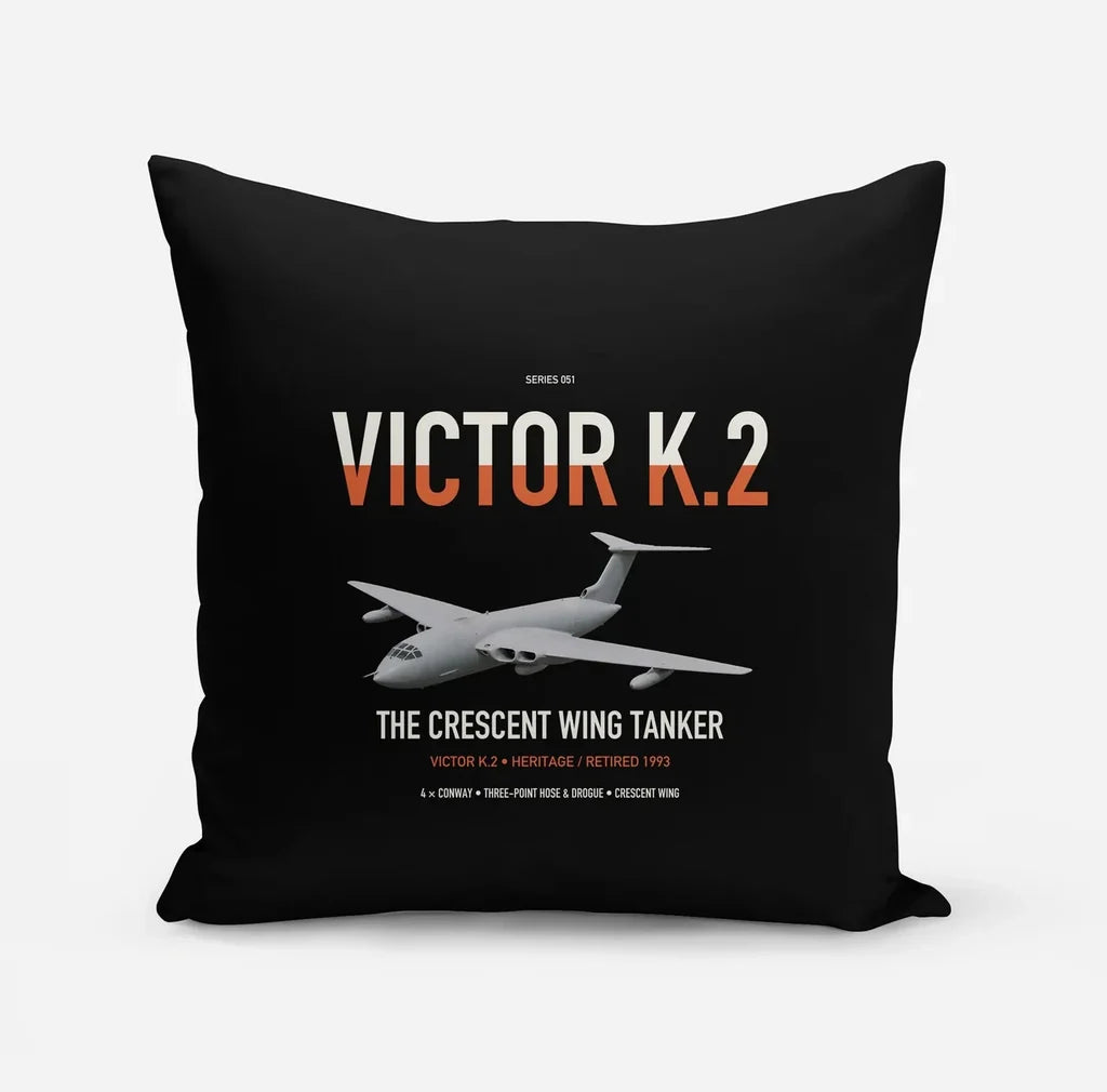 Handley Page Victor K.2 design on black pillow