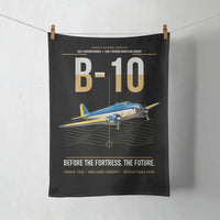 Thumbnail for Martin B-10 design on black towel