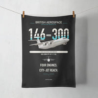 Thumbnail for BAe 146-300 design on black towel