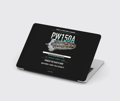 PW150A design on black MacBook case