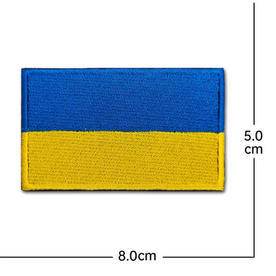 Ukraine With Trident Gold Trim (1) Embroidered aviation design patch in embroidered fabric.