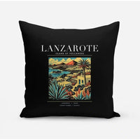 Thumbnail for LANZAROTE - Poster - Pillow - Black