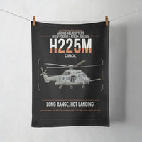 Thumbnail for Airbus Helicopters H225M Caracal design on black towel