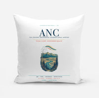 Thumbnail for Ted Stevens Anchorage International Airport (ANC) design on white pillow