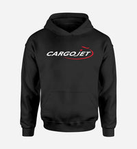 Thumbnail for Cargojet logo printed on black hoodie