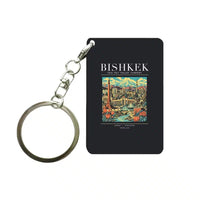 Thumbnail for BISHKEK - Poster - Key Chain - Black