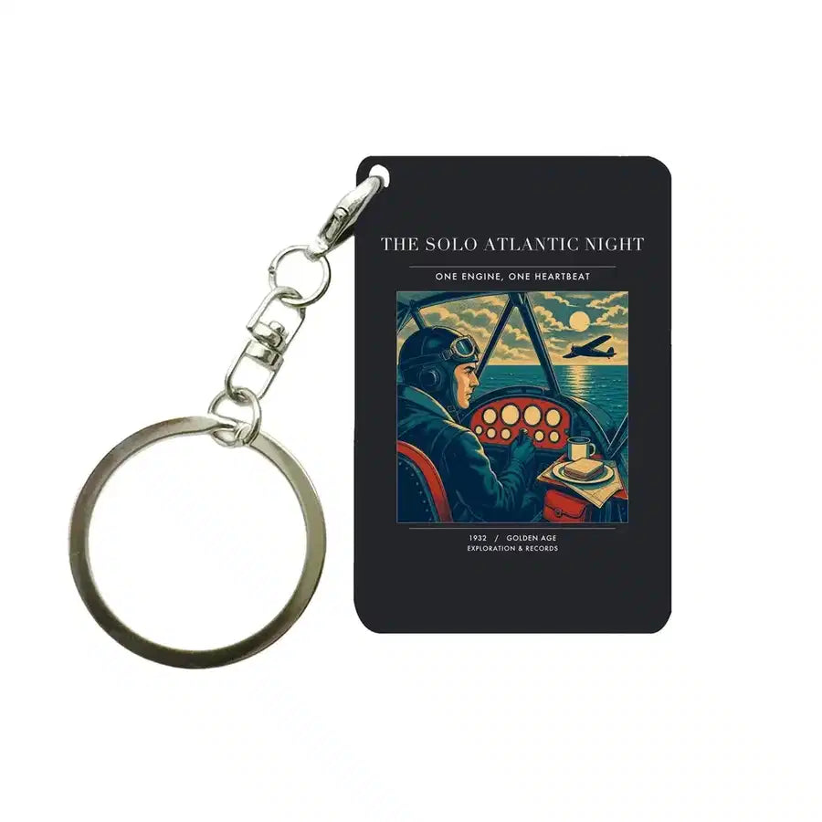 VINTAGE G4294 - The Solo Atlantic Night - Designed Key Chain design on black