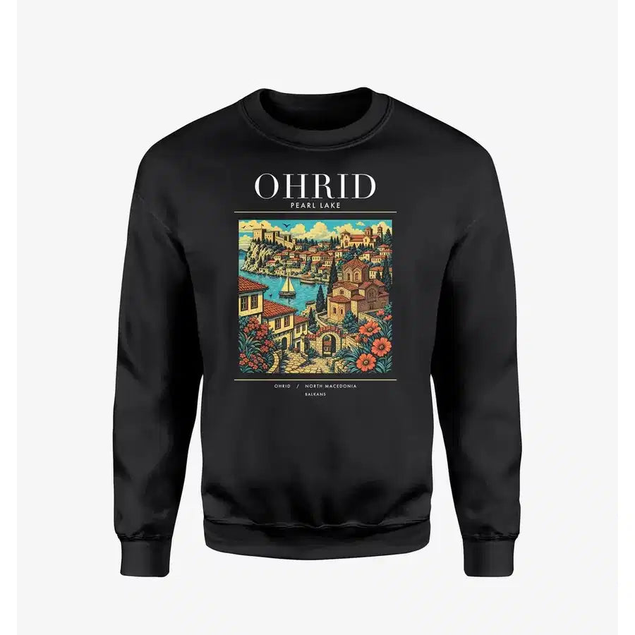 OHRID - Poster - Sweatshirt - Black