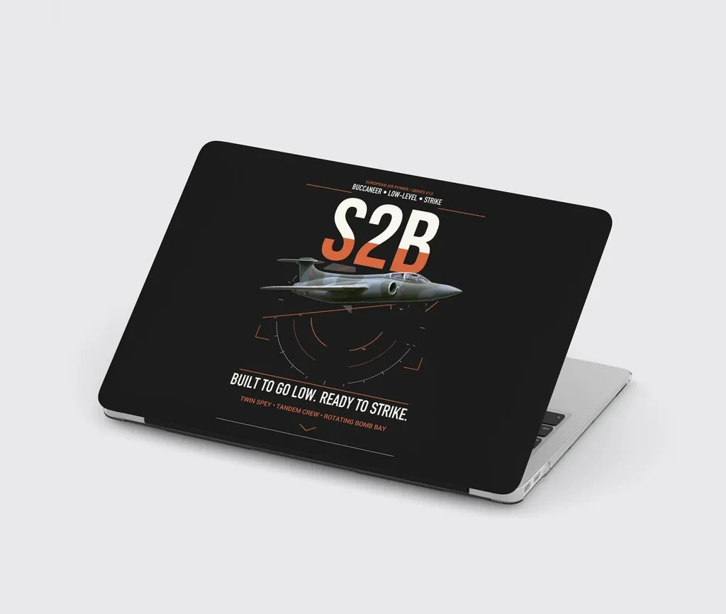 Blackburn Buccaneer S2B design on black MacBook case