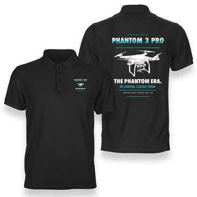 DJI Phantom 3 Professional design on black polo