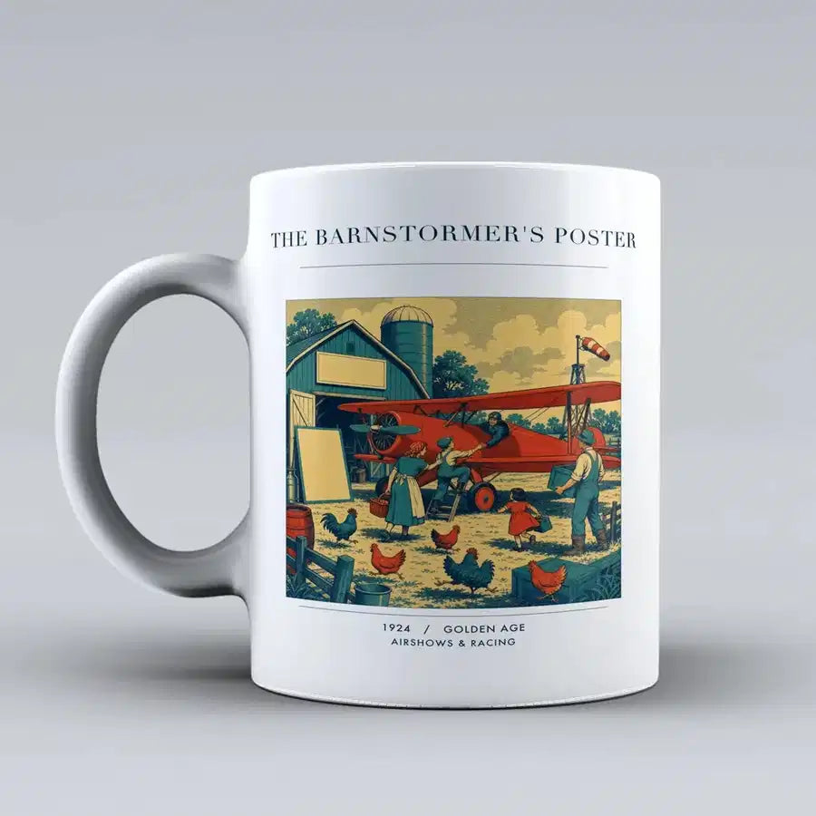 VINTAGE G4165 - The Barnstormer's Poster - Ceramic Mug design on white