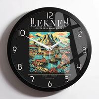 Thumbnail for LEKNES - Poster - Wall Clock Framed - Black