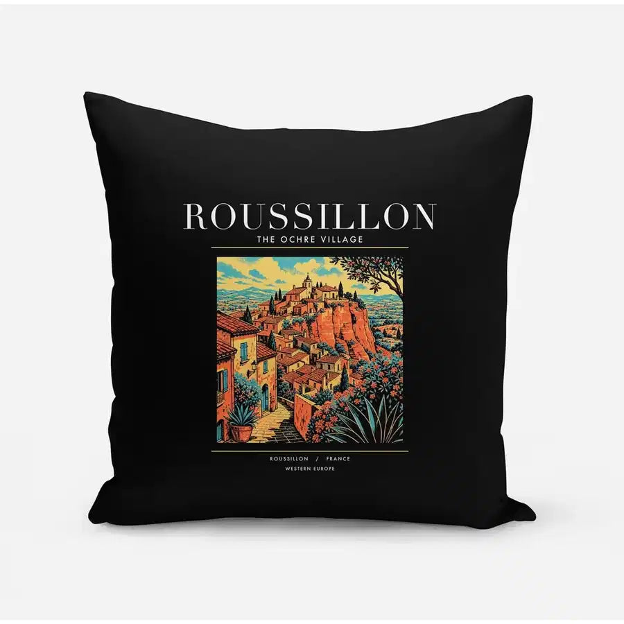 ROUSSILLON - Poster - Pillow - Black