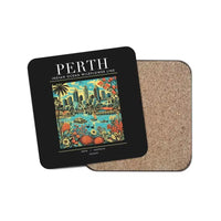 Thumbnail for PERTH - Poster - Coaster - Black