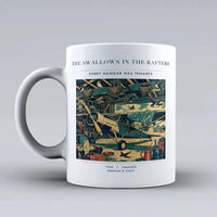 Thumbnail for VINTAGE G4269 - The Swallows In The Rafters - Ceramic Mug design on white