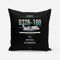 Thumbnail for Dornier D328-100 design on black pillow