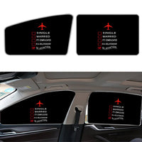 Thumbnail for In Aviation Car Sun Shade (Side window) aviation design on reflective polyester car side window sun shade.