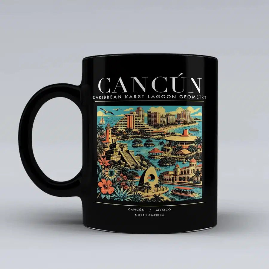 CANCÚN - Poster - Mug - Black