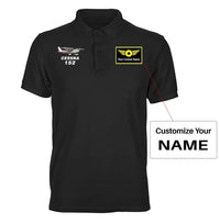 Thumbnail for The Cessna 152 aviation design printed on soft cotton polo shirt.