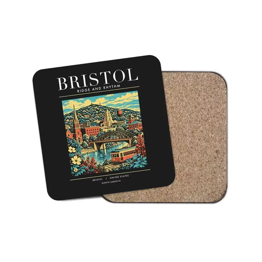 BRISTOL - Poster - Coaster - Black