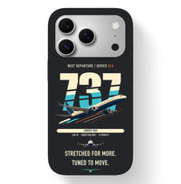 Thumbnail for Boeing 737 MAX 10 design on black magsafe iphone case