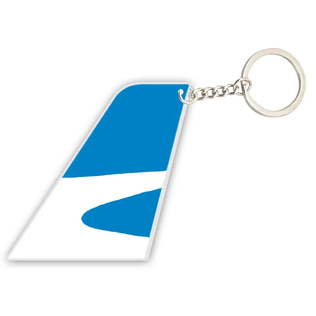Aerolineas Argentina aviation shaped key chain, durable metal alloy.