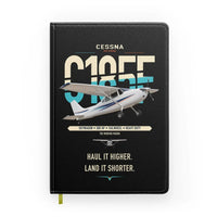 Thumbnail for Cessna A185F Skywagon design on black notebook