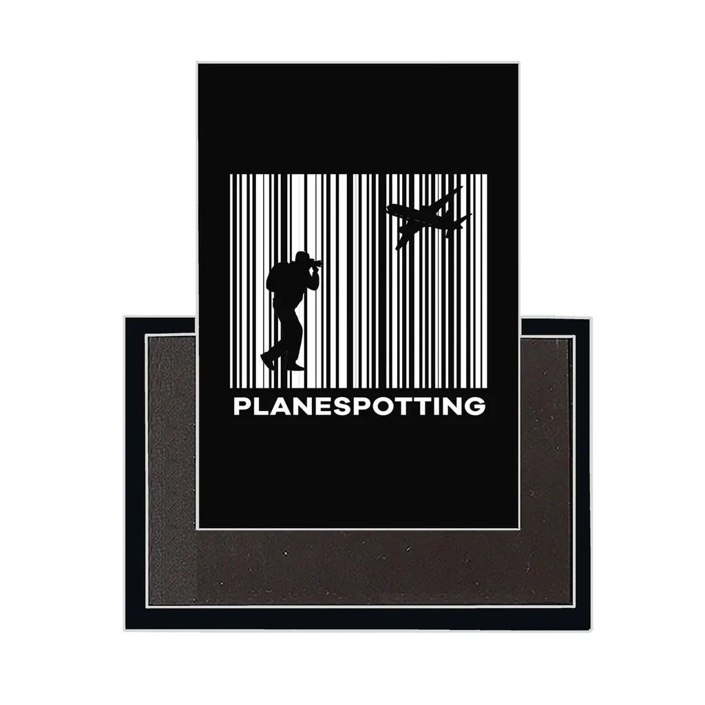 Planespotting aviation design magnet in strong neodymium core.