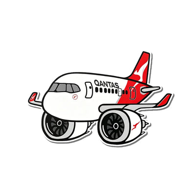 Qantas Airbus A321 NEO XLR aviation design airplane sticker in weather-resistant vinyl.