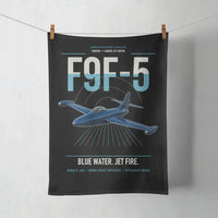 Thumbnail for F9F-5 Panther design on black towel