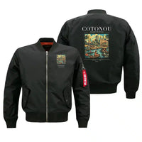 Thumbnail for COTONOU - Poster - Bomber Jacket - Black