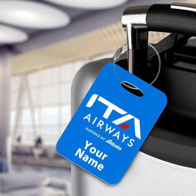 ITA Airways aviation acrylic luggage tag in durable acrylic.
