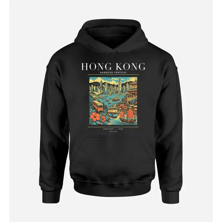 HONG KONG - Poster - Premium Hoodie - Black