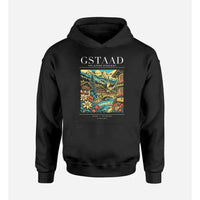 Thumbnail for GSTAAD - Poster - Premium Hoodie - Black
