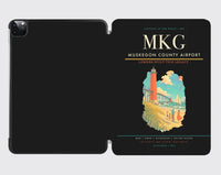 Thumbnail for Muskegon County Airport (MKG) design on black ipad tablet case
