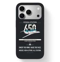 Thumbnail for Cessna Citation 650 - Citation III design on black magsafe iphone case, for iPhone 17 Pro