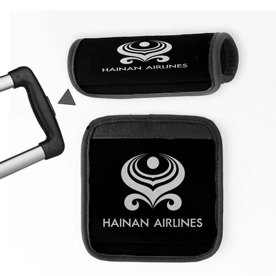 Hainan Airlines Neoprene aviation print luggage handle cover, soft silicone.