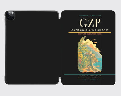 Gazipasa-Alanya Airport (GZP) design on black ipad tablet case