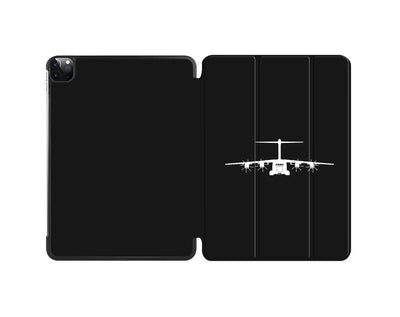 Airbus A400M Silhouette aviation themed iPad case for iPad.