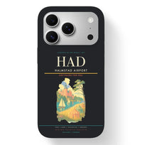 Thumbnail for Halmstad Airport (HAD) design on black iPhone 17 Pro MagSafe case