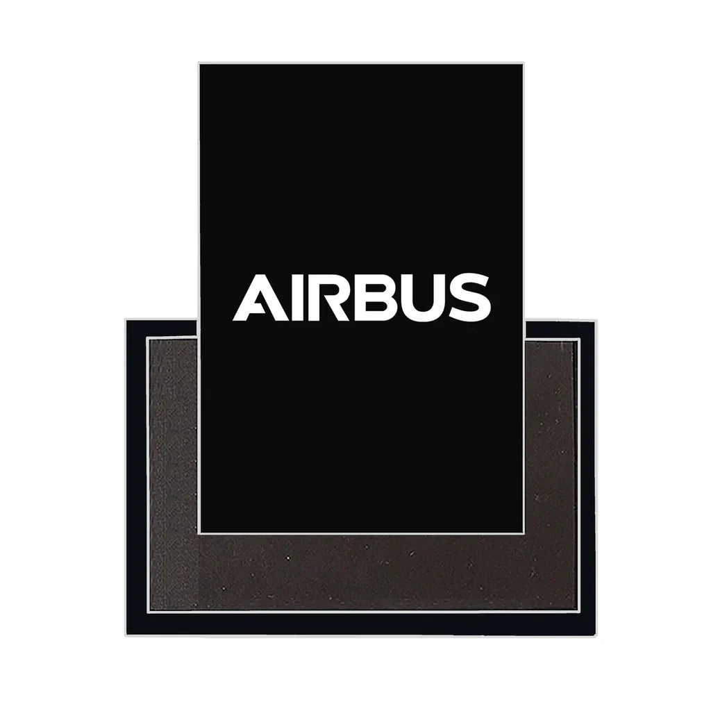 Airbus & Text aviation design magnet in strong neodymium core.