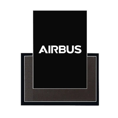Airbus & Text aviation design magnet in strong neodymium core.
