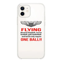 Thumbnail for Flying One Ball Transparent Silicone aviation themed transparent iPhone case for iPhone.