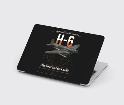 Heinkel He 111H-6 design on black MacBook case