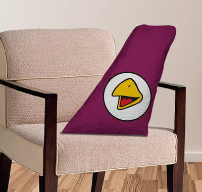 Nok Airlines aviation design on soft polyester filling aircraft tail pillow.