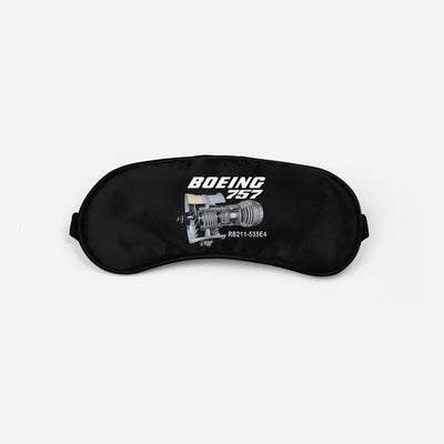 Boeing 757 & Rolls Royce Engine (RB211) aviation sleep mask in soft padded fabric.